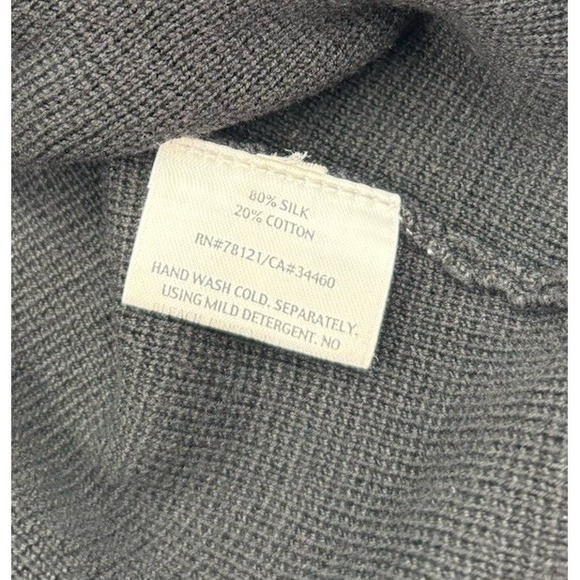 Eileen Fischer Women's PL‎ Silk Black Pencil Knee-Length Skirt - Picture 3 of 6